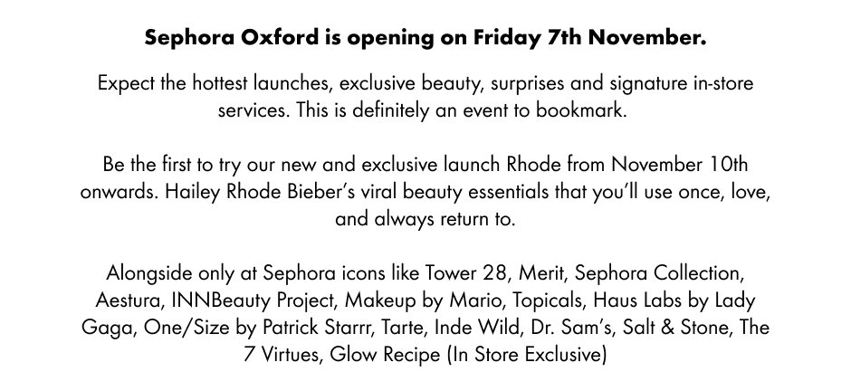 Sephora has landed