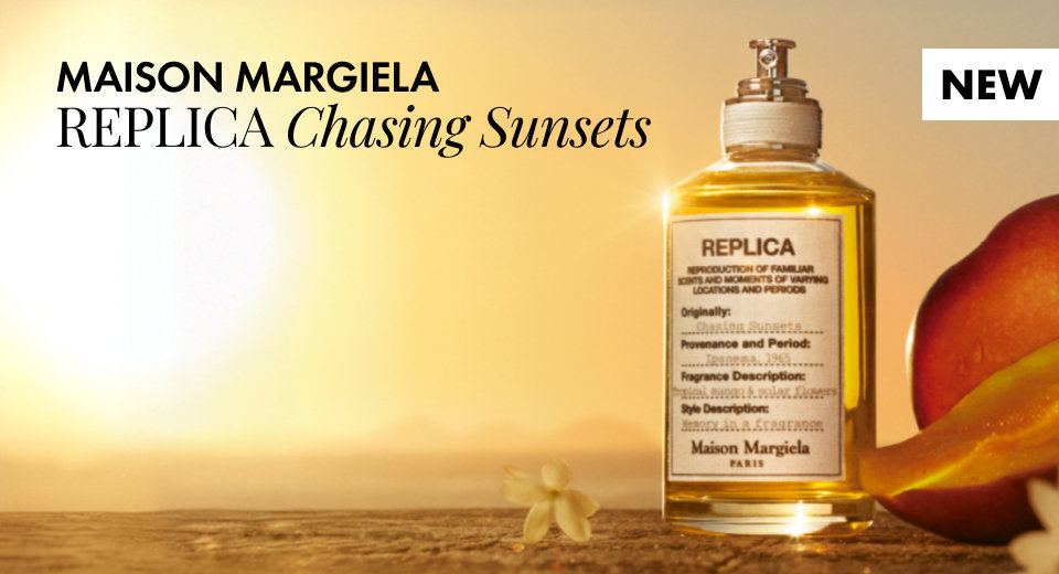 Beach at sundown, bottled. This fragrance captures the essence of a tropical sunset.