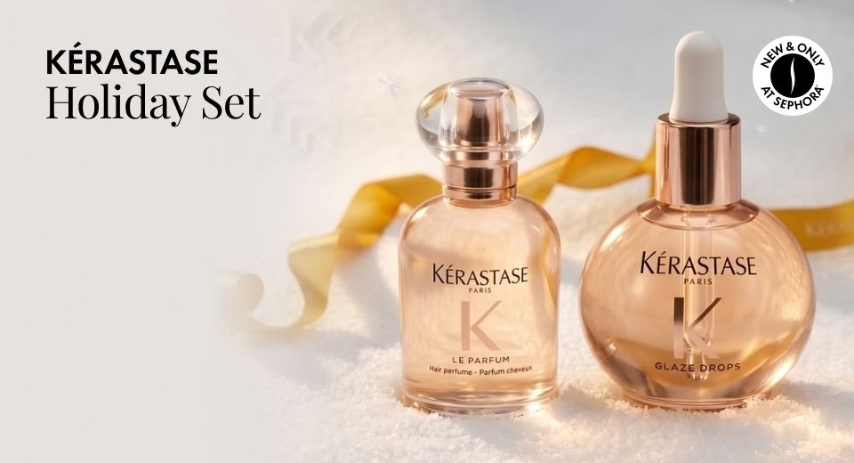 Enter the world of shine with the Gloss Absolu Duo, a Parfum & Glaze Drops Set.