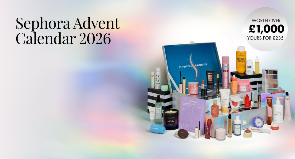 40 treats, 27 full sizes + 26 exclusives. Plus, My Sephora members unlock £20 rewards