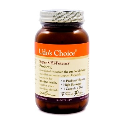 Udo's Choice Super 8 Hi-Potency Probiotic 30 Vegecaps