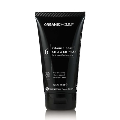 Green People Organic Homme 6 Vitamin Boost Shower Wash 125ml