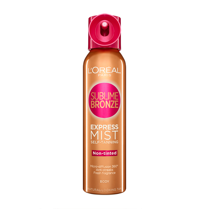L'Oréal Paris Sublime Bronze Express Pro SelfTanning Dry Mist Medium Skin 150ml Feelunique
