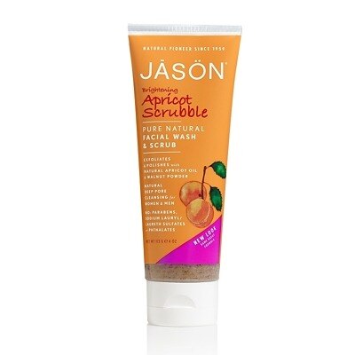 JASON Brightening Apricot Scrubble Pure Natural Facial Wash & Scrub 113g