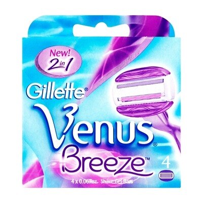 Gillette 2in1 Venus Breeze Cartridges x4