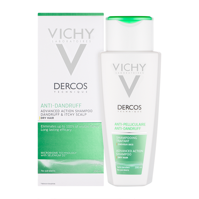 Vichy Dercos Anti-Dandruff Shampoo For Dry Hair 200ml - Feelunique