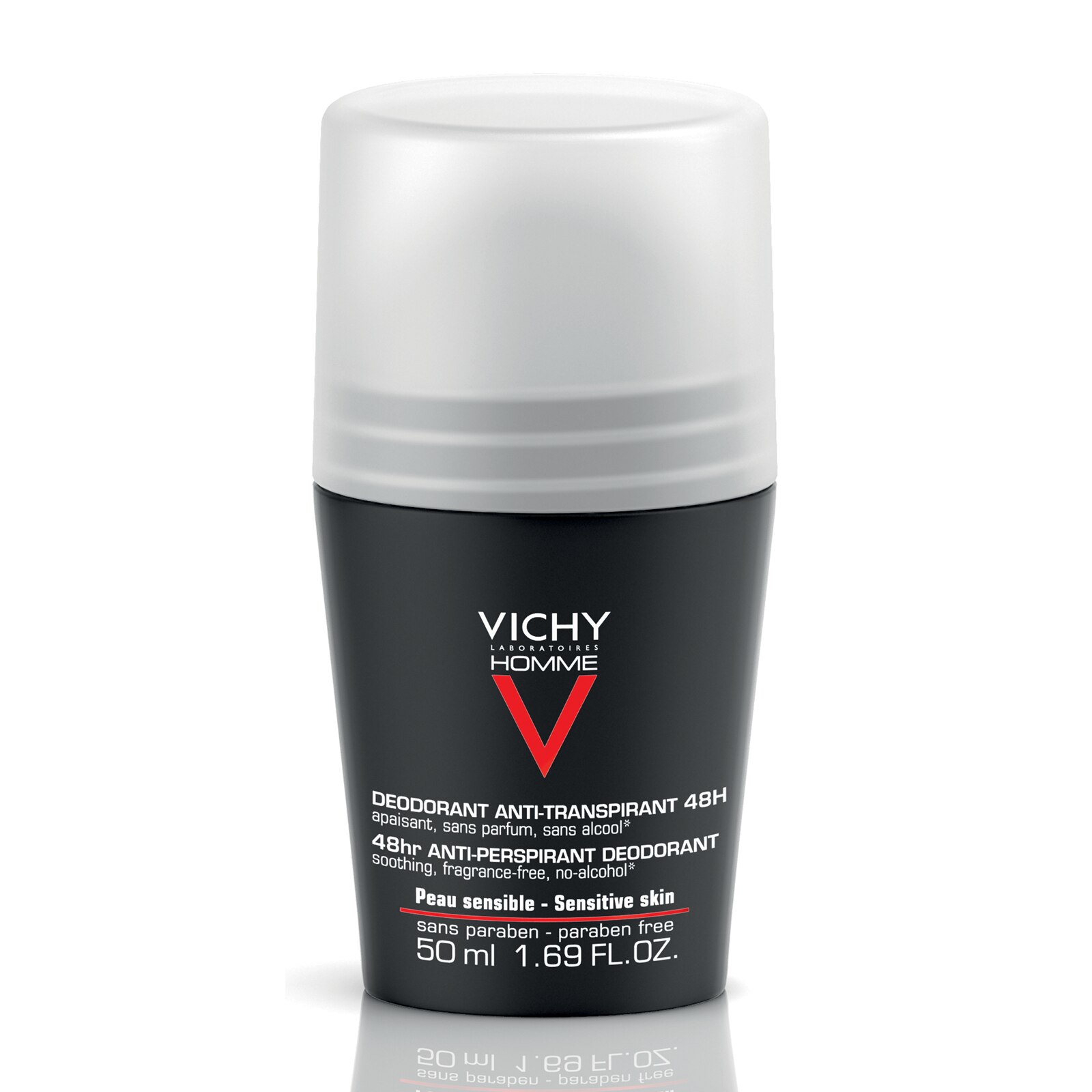 Vichy Homme 48hr AntiPerspirant Deodorant Sensitive Skin 50ml Feelunique