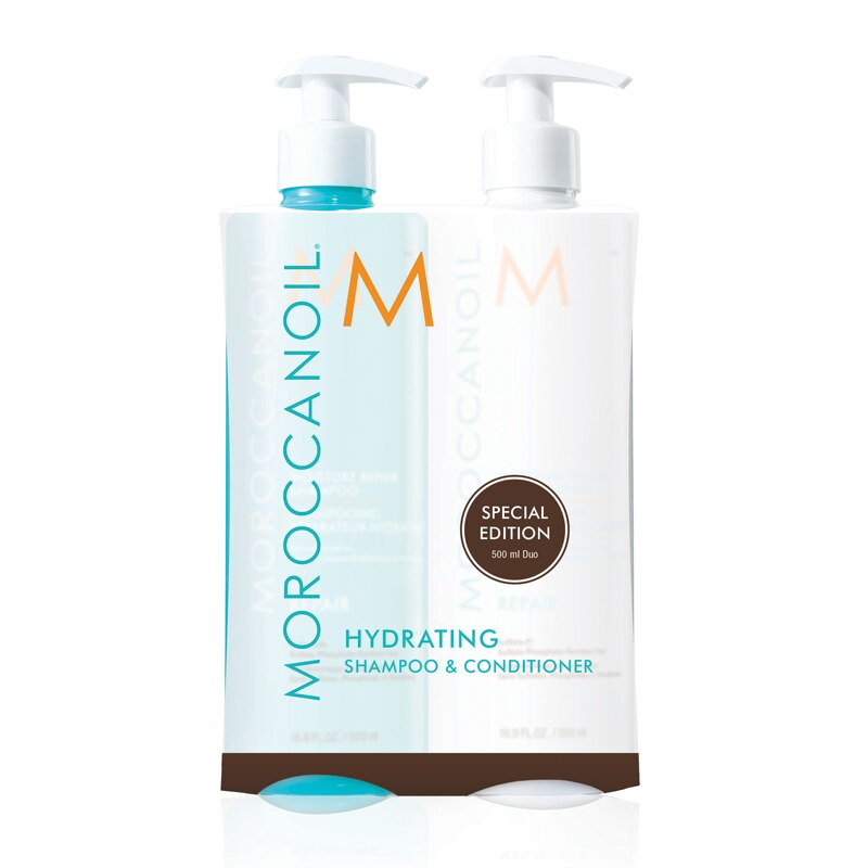 Moroccanoil Hydrating Shampoo & Conditioner Duo 500ml Feelunique