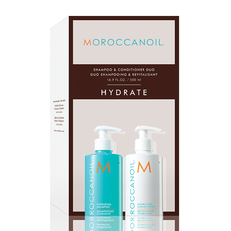 Moroccanoil Hydrating Shampoo & Conditioner Duo 500ml Feelunique