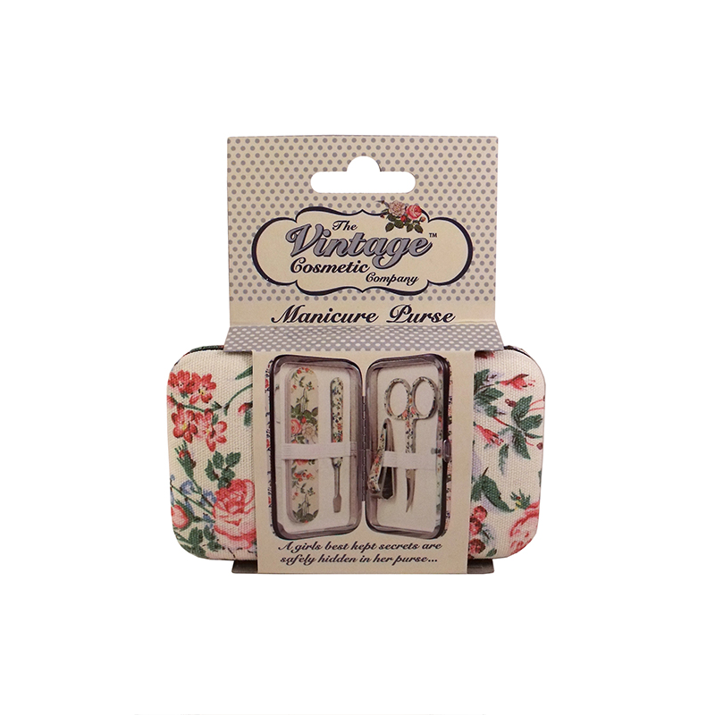 The Vintage Cosmetic Company Floral Manicure Purse Feelunique