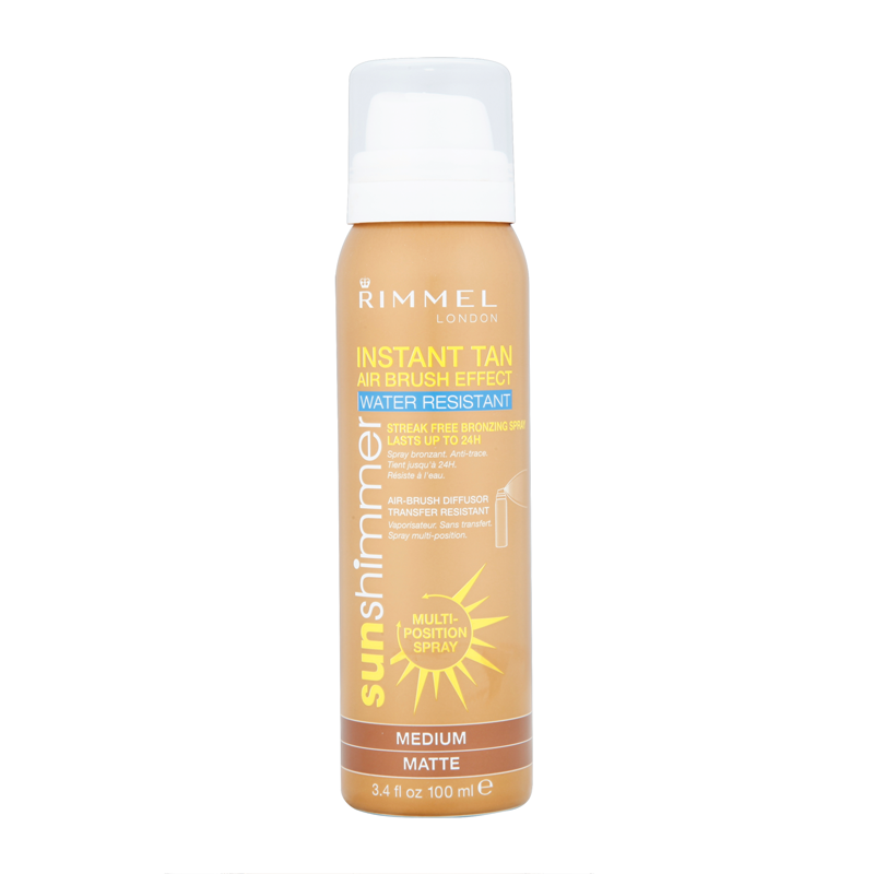 Rimmel Sunshimmer Instant Tan Airbrush Effect Spray 100ml Feelunique