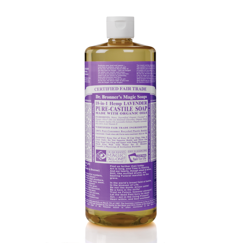 Dr Bronner's Organic Lavender Castile Liquid Soap 946ml Feelunique