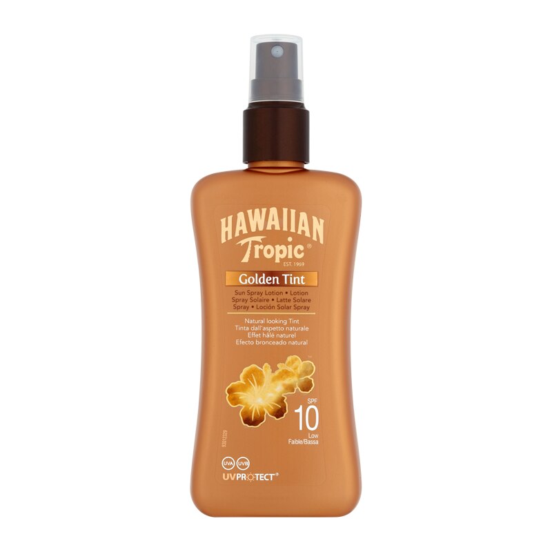 Hawaiian Tropic Golden Tint Sun Spray Lotion SPF 10 200ml Feelunique