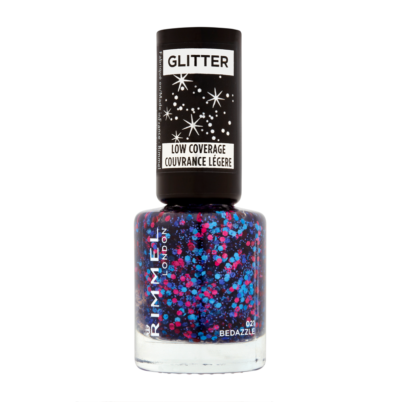 Rimmel Glitter Low Coverage Nail Polish 8ml Feelunique