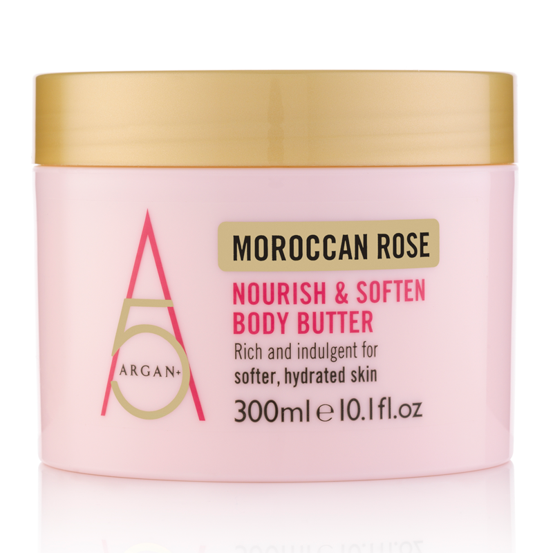Argan+ Moroccan Rose Nourish & Soften Body Butter 300ml Feelunique