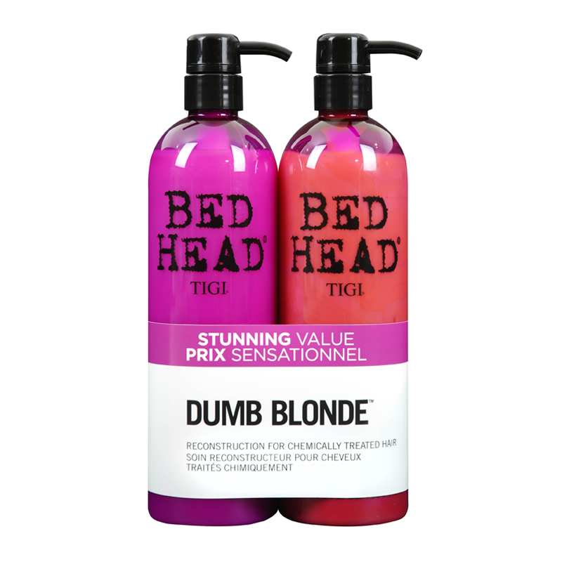 Tigi Bed Head Dumb Blonde Shampoo Reconstructor Tween Duo X Ml