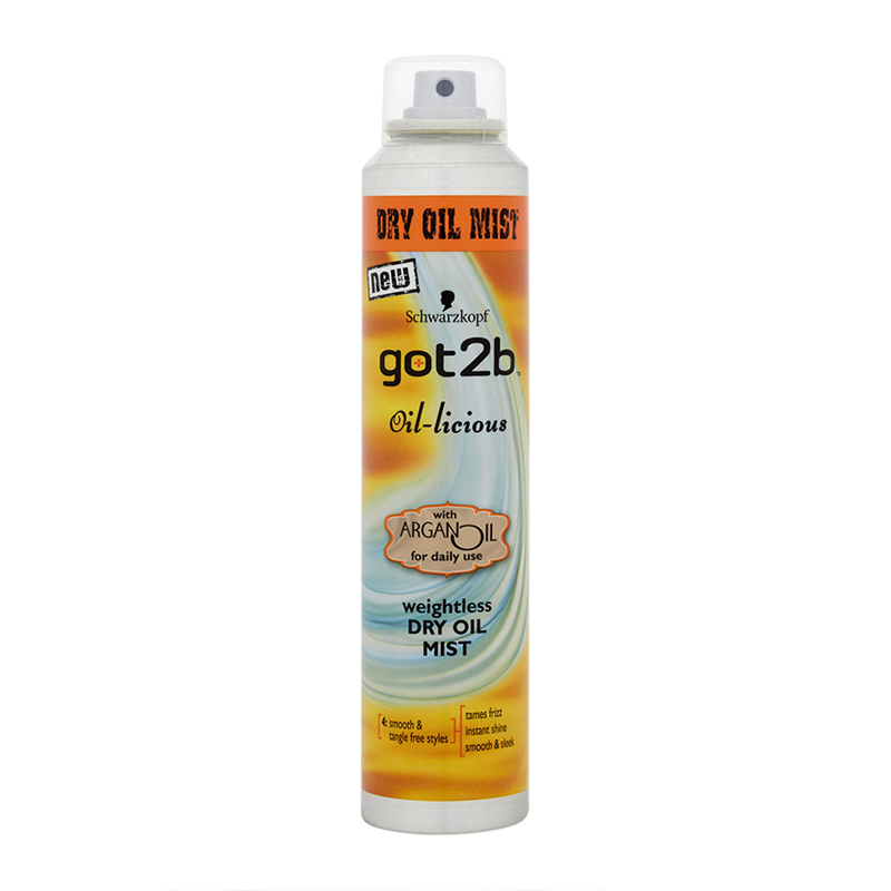Schwarzkopf got2b Oillicious Dry Oil Mist Spray 200ml Feelunique