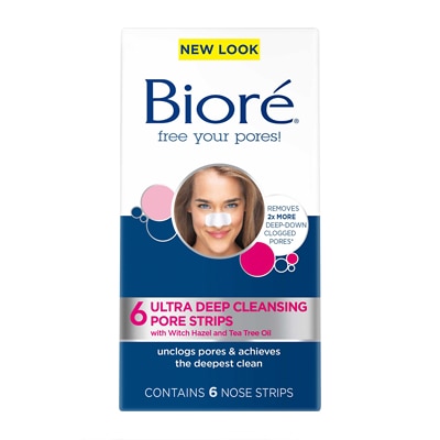 Biore Ultra Deep Cleansing Pore Strips 6 Nose Strips