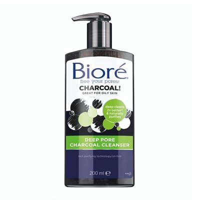 Biore Deep Pore Charcoal Cleanser 200ml