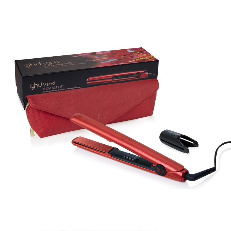 ghd V gold ruby sunset styler European Plug Feelunique