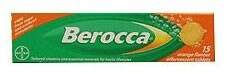 Berocca Orange Flavour Effervescent Tablets - 15 Tablets