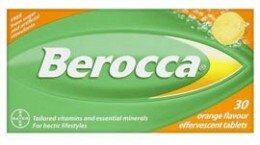 Berocca Orange Flavour Effervescent Tablets - 30 Tablets