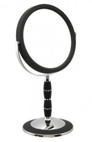 Famego 7x Magnification Swarovski Crystal Elements Black & Silver Mirror - 7808