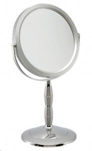 Famego 7x Magnification Swarovski Crystal Elements Silver Mirror - 7808