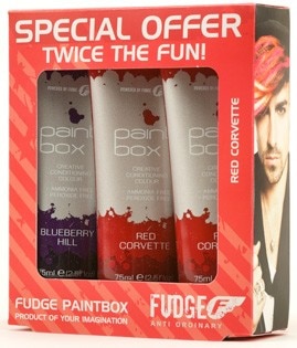 Fudge Paintbox Creative Conditioning Colour Red Corvette Trio