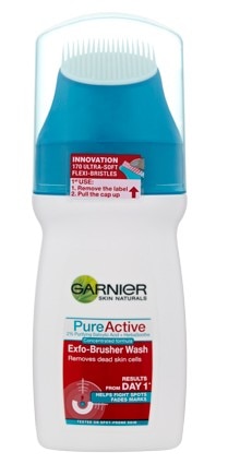 Garnier Skin Naturals Pure Active Exfo-Brusher Wash 150ml