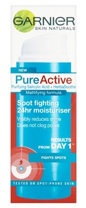 Garnier Skin Naturals Pure Active Spot Fighting 24hr Moisturiser 50ml