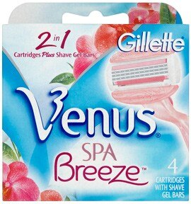 Gillette 2in1 Venus Spa Breeze Blades x4