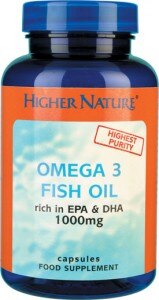 Higher Nature Omega 3 Fish Oil 1000mg Capsules