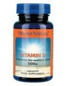 Higher Nature Vitamin D 500iu 120 Capsules