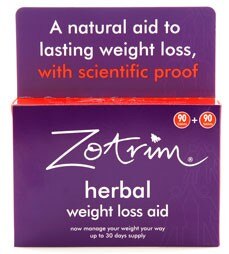 Zotrim Herbal Weight Loss Aid 180 Tablets