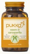 Pukka Organic Ayurvedic Neem & Sarsaparilla Formula 90 Capsules