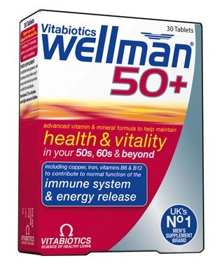 Vitabiotics Wellman 50+ 30 Tablets