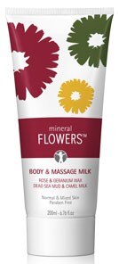 Mineral Flowers Rose & Geranium Body & Massage Milk 200ml