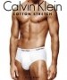Calvin Klein Cotton Stretch Hip Brief x 3 Pack - White, Red & Blue