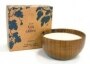 Di Palomo Wild Fig & Grape Fragrant Candle in Wooden Bowl