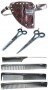 Glamtech Croc Tool Pouch, EVS Zebra Scissors & Comb Set
