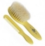 Kent Baby Supersoft White Bristle Brush & Comb Set - BA28