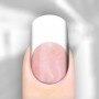 Rebel Nails Nail Wraps - White Tips on Clear for Fingers