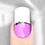 Rebel Nails Nail Wraps - Pink Black Bow for Fingers