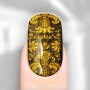 Rebel Nails Nail Wraps - Glittering Gold French Baroque for Fingers