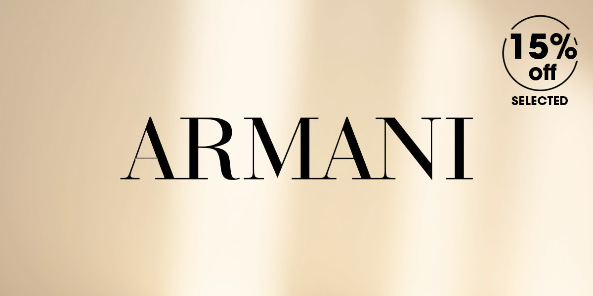 Up to 15% Off Selected Armani