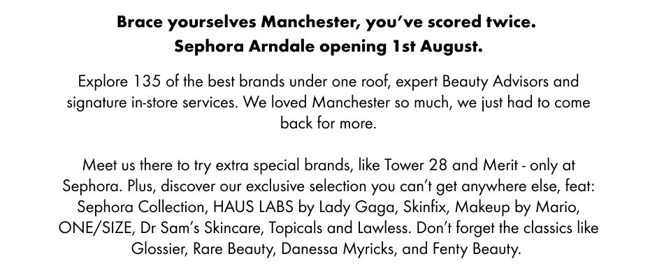 Sephora has landed