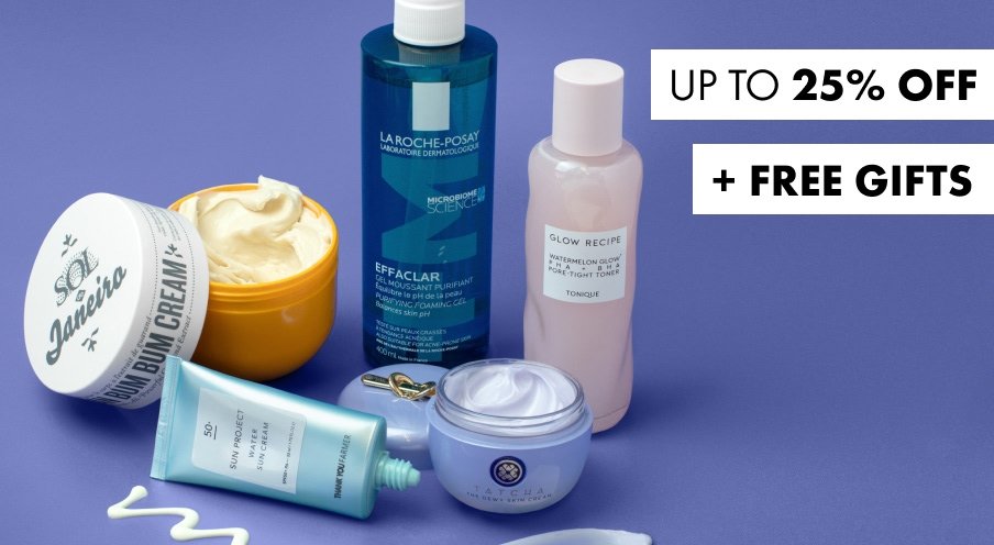 Up to 25% off Skin and Bodycare