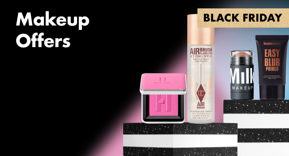 Don't let your makeup bag miss out. Save on luxury faves like Tarte and Huda Beauty.