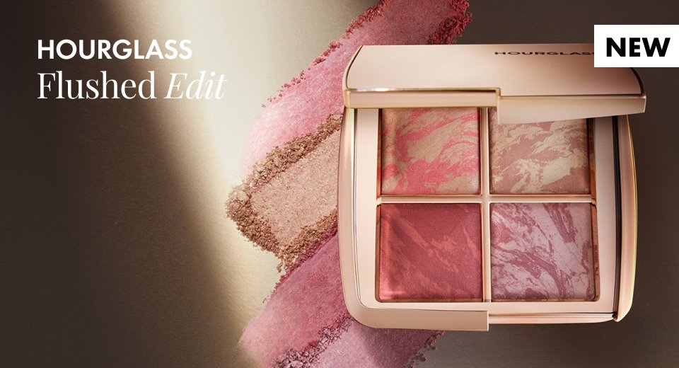 A limited-edition Ambient Lighting Palette featuring four radiant blush shades.